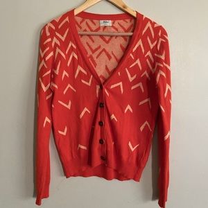 Madewell Wallace Orange Cardigan